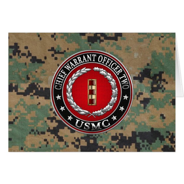 Marines des États-Unis : Adjudant-chef no 2 de l'U (Devant horizontal)