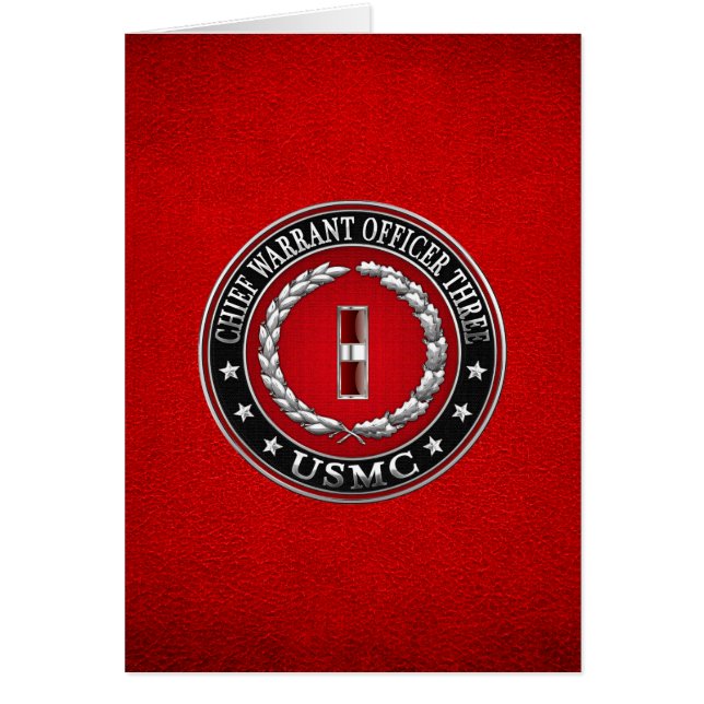 Marines des États-Unis : Adjudant-chef trois (USMC (Devant)
