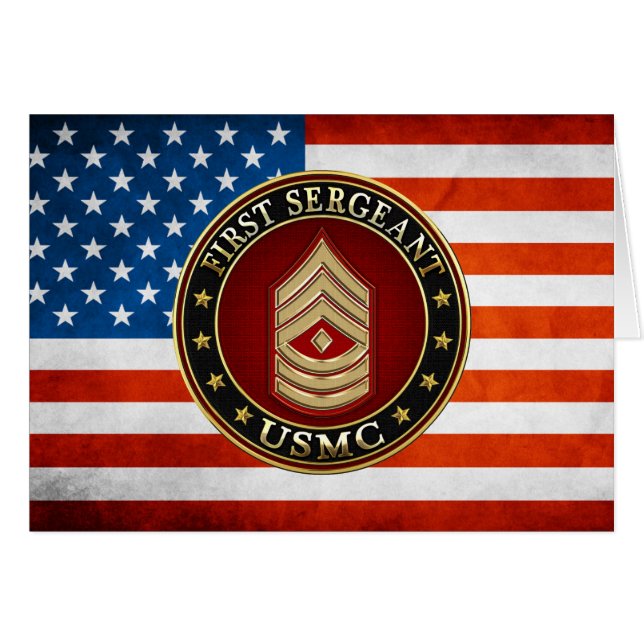 Marines des États-Unis : Premier sergent (USMC 1er (Devant horizontal)