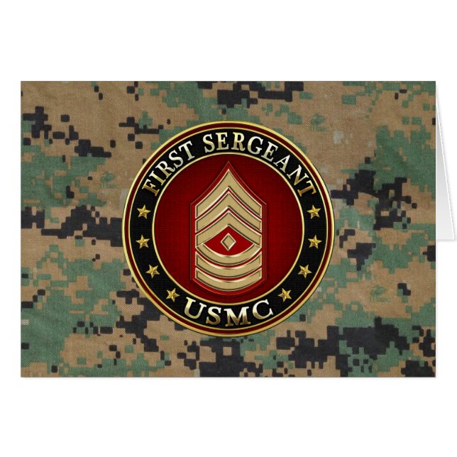 Marines des États-Unis : Premier sergent (USMC 1er (Devant horizontal)