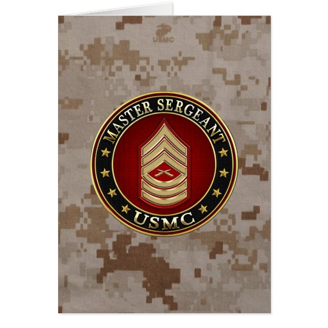 Marines des États-Unis : Sergent-maître (USMC MSgt (Devant)