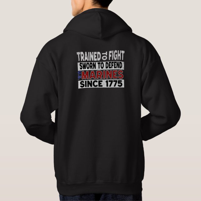 MARINES entraînées pour combattre le Sweat - shirt (Dos)