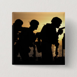 Marines fire 9mm handguns 2 inch square button