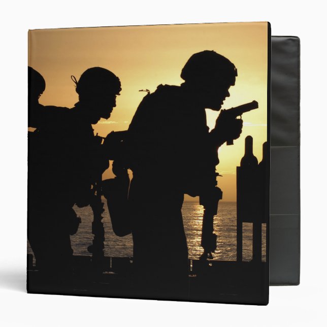 Marines fire 9mm handguns binder (Front/Inside)