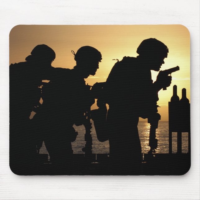 Marines fire 9mm handguns mouse pad (Front)