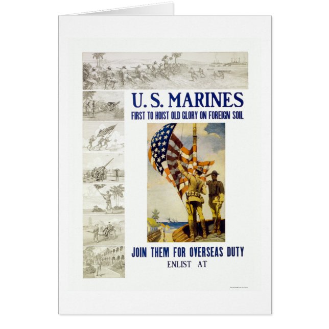 Marines - First to Hoist Old Glory on Foreign Soil (Front)