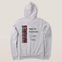 MARINES Forged in Fire Zip Hoodie