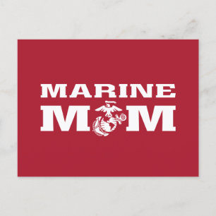 Marines Mom Holiday Postcard