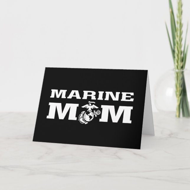 Marines Mom Note Card (Front)