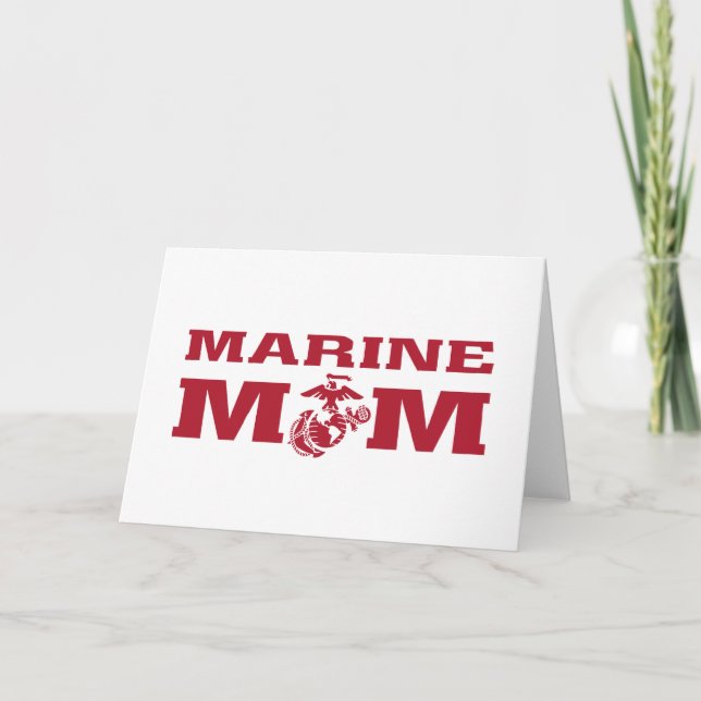 Marines Mom Note Card (Front)