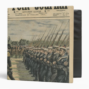 Marines on parade at the review of the 14th binder