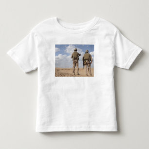 Marines scan the horizon for insurgent activity toddler t-shirt