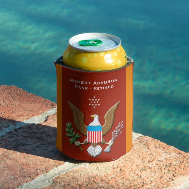 Marines Service - personalize with name Can Cooler (In Situ Pool)
