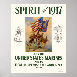 Marines - Spirit of 1917 Poster