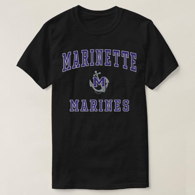Marinette High School Marines  T-Shirt (Design Front)