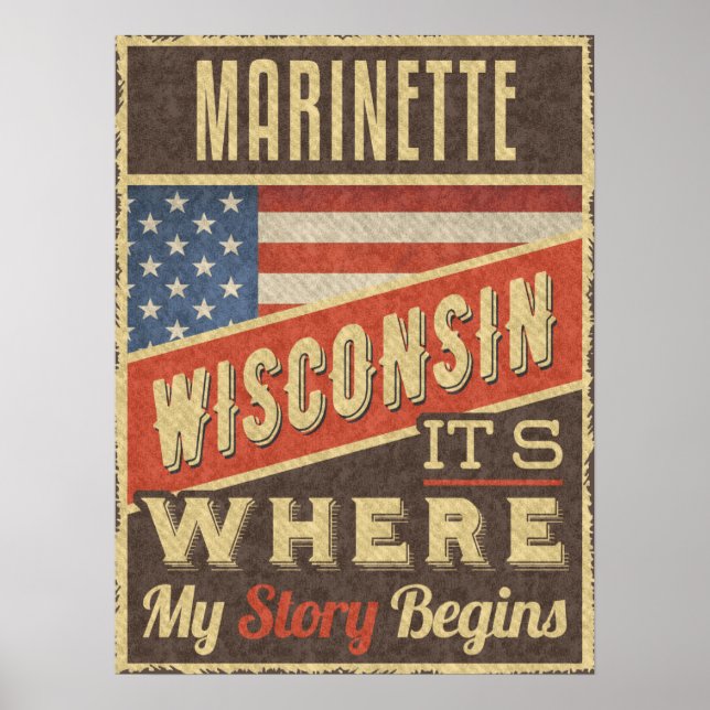 Marinette Wisconsin Poster (Front)