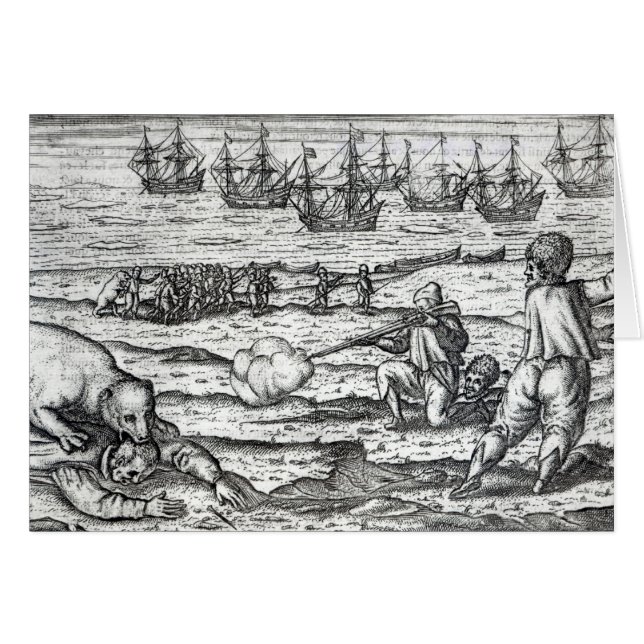 Marins attaqués par les ours blancs (Devant horizontal)