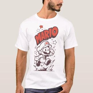 Mario Retro Pixel Plumber Gamers T-Shirt