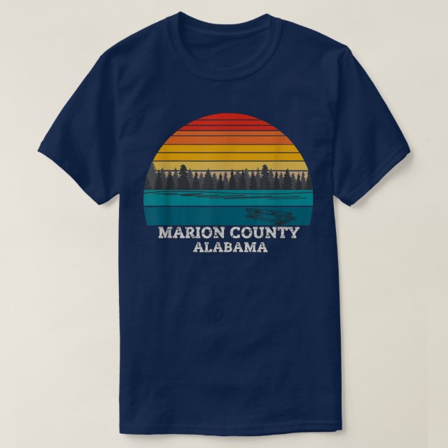 Marion County Alabama Retro Vintage 635  T-Shirt (Design Front)