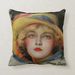 Marion Davies, Famous Film Star Throw Pillow