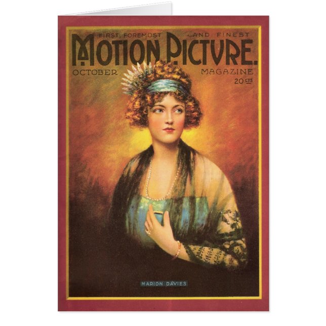 Marion Davies Silent Movie Actress Card (Front)