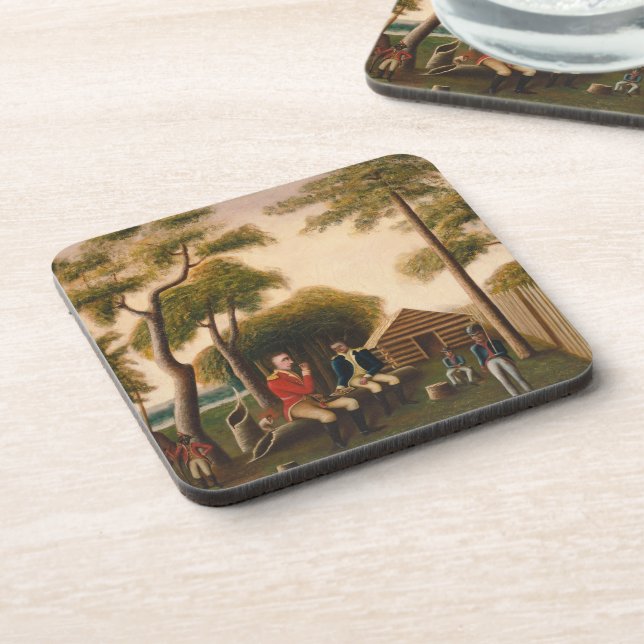 Marion Feasting the British Officer Coaster (Left Side)
