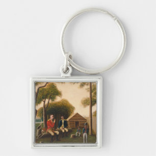 Marion Feasting the British Officer Keychain