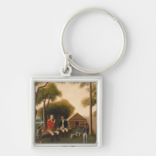 Marion Feasting the British Officer Keychain (Front)