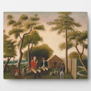 Marion Feasting the British Officer Plaque