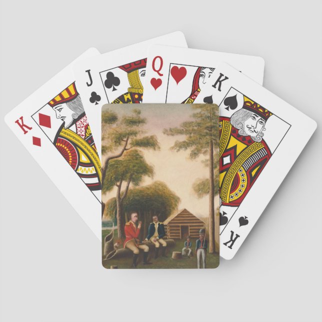 Marion Feasting the British Officer Playing Cards (Back)