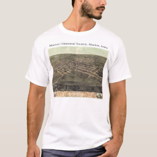 Marion Historical Society with 1868 panoramic map T-Shirt