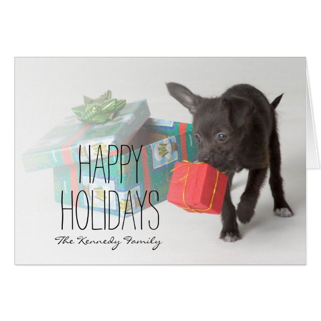 Marionnette avec cadeaux de Noël (Devant horizontal)