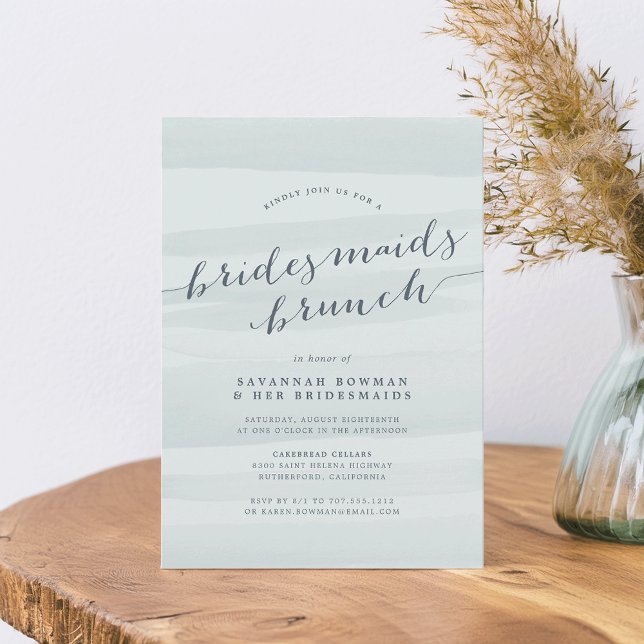 Marionnettes Sea Green Brunch Invitation (Créateur téléchargé)