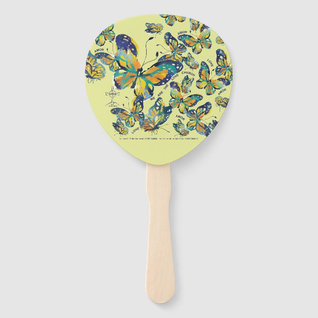 Mariposa Hand Fan-Centennial Celebration 2024 Fan (Front)