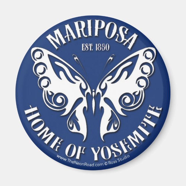 Mariposa Magnet 3 Round (Devant)