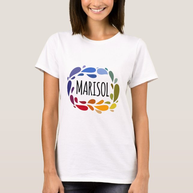 Marisol Name Cute Colourful Gift Named Marisol T-Shirt (Front)