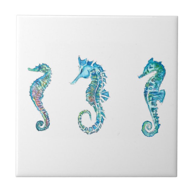 Maritim Seahorse Hippocampus Tile (Front)