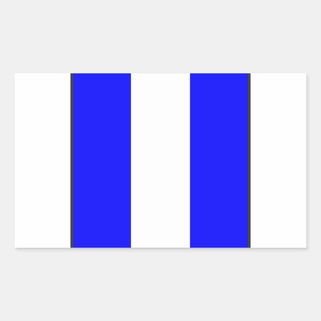 maritime alphabet signal flag number 9 nine letter sticker (Front)
