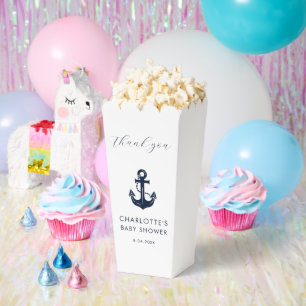 Maritime Anchor Baby Shower Custom Thank You Favor Box