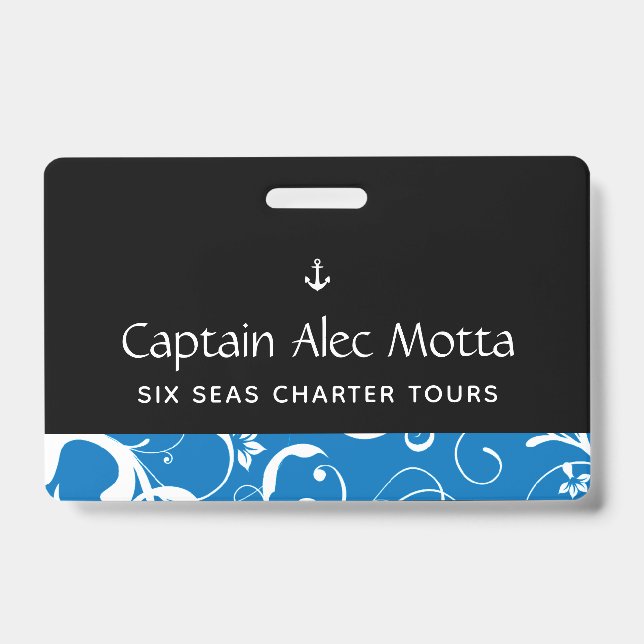 Maritime Anchor Pro Damask Badge (Front)