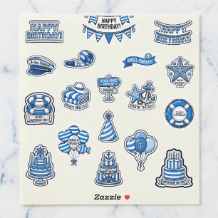 Maritime Birthday Bash Sticker Collection