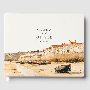 Maritime Cornwall Harbour Cottages Coast Wedding Guest Book