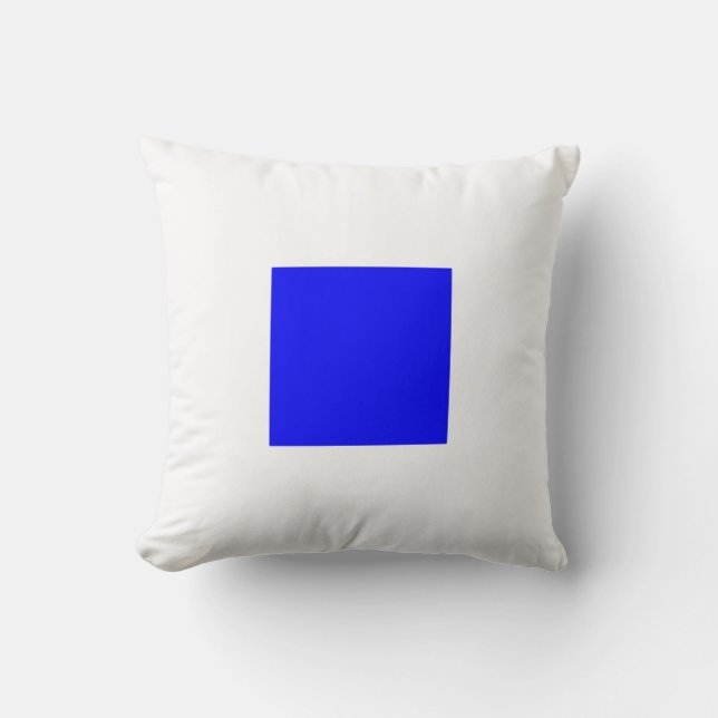 Maritime Flag S — Sierra Throw Pillow (Front)