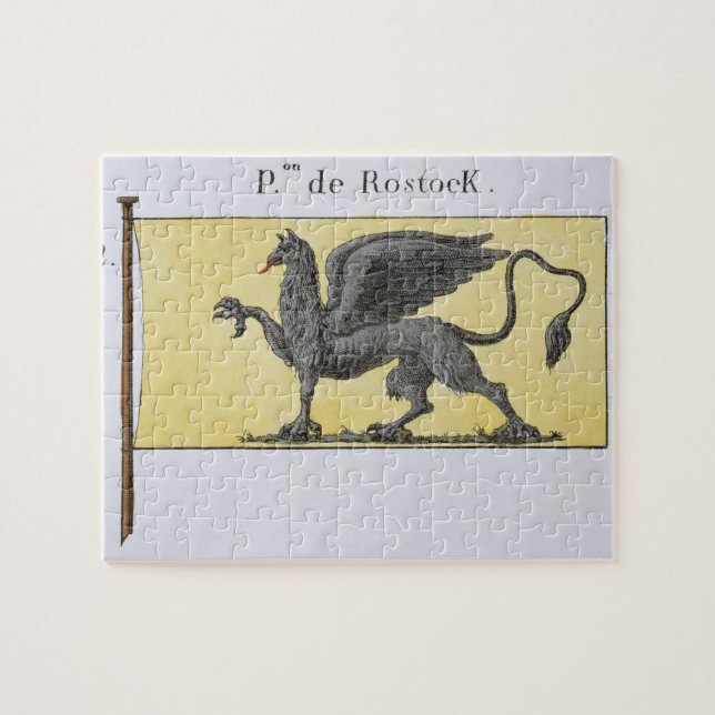 Maritime Flag with Griffin Emblem denoting de Rost Jigsaw Puzzle (Horizontal)