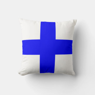 Maritime Flag X — X-ray Throw Pillow