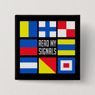 Maritime flags button