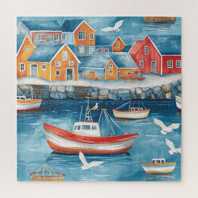 Maritime Hamlet Jigsaw Puzzle (Vertical)