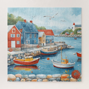 Maritime Hamlet Jigsaw Puzzle