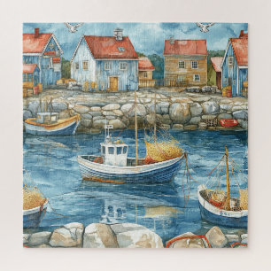 Maritime Hamlet Jigsaw Puzzle