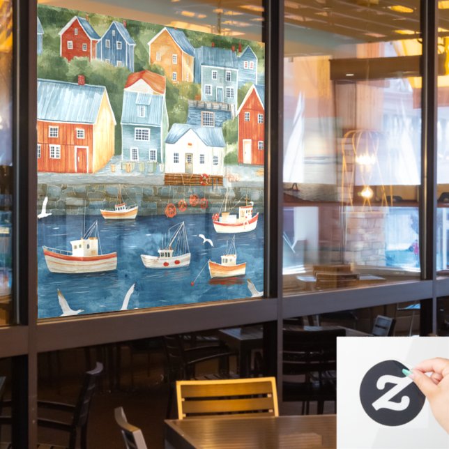 Maritime Hamlet Window Cling (Restaurant Window)
